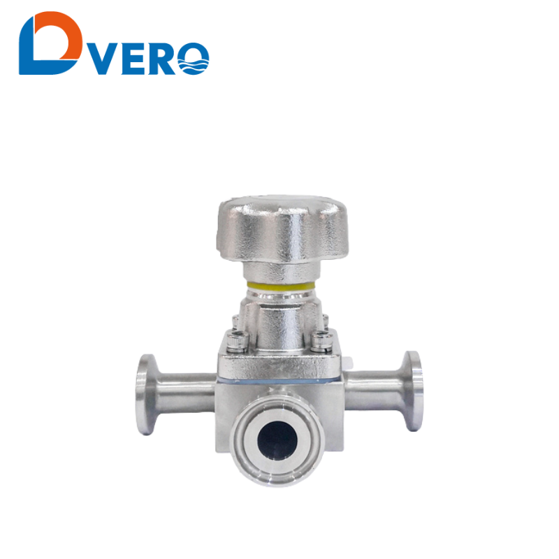SS T shape manual diaphragm valve