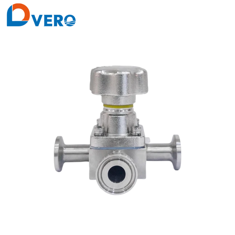SS T shape manual diaphragm valve