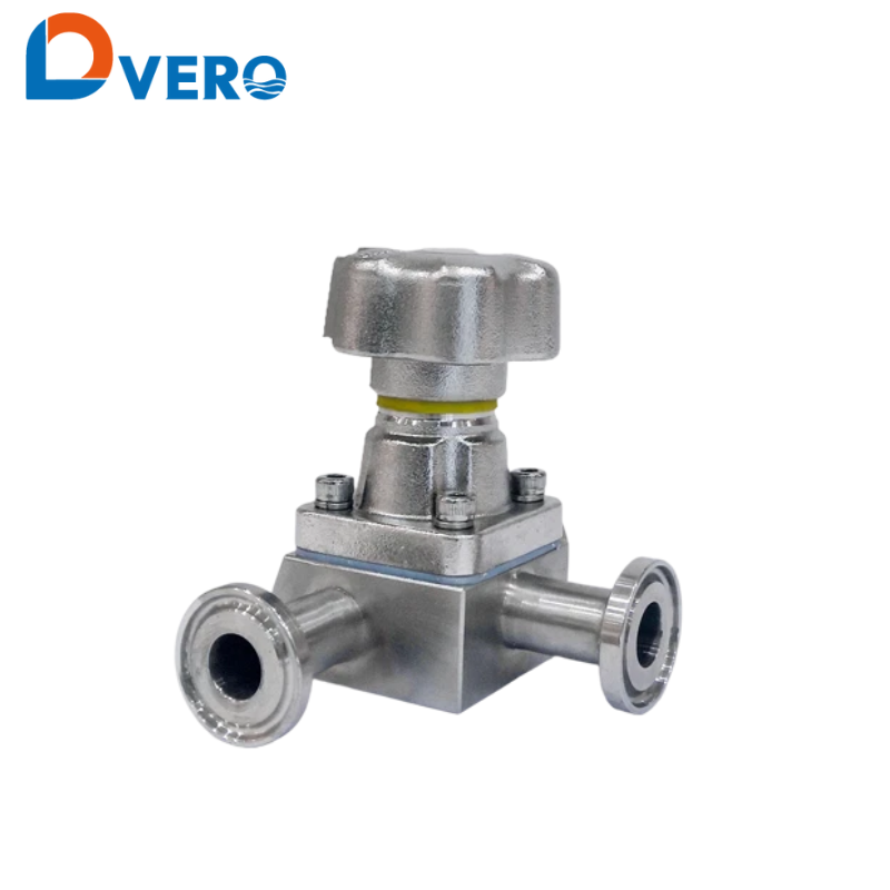 SS T shape manual diaphragm valve