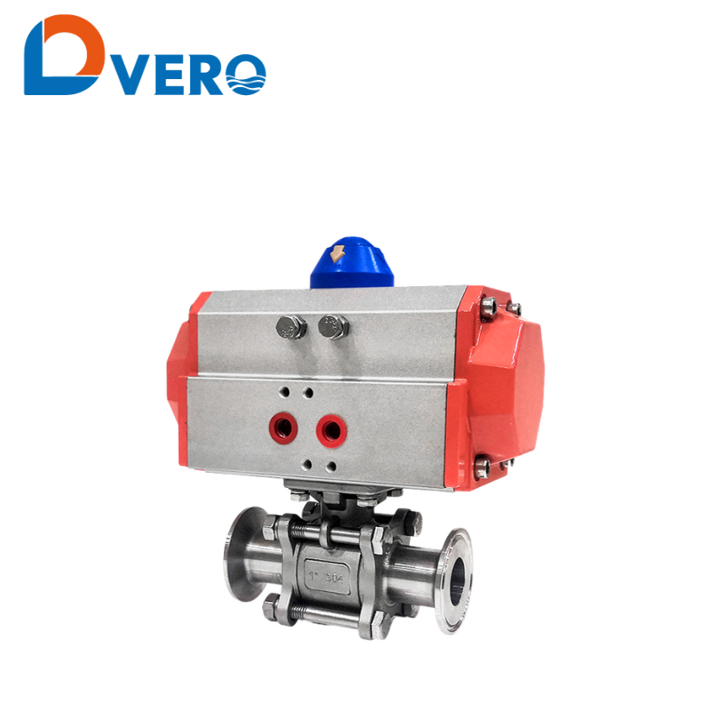 304/316 Pneumatic Three-piece Ball Valve