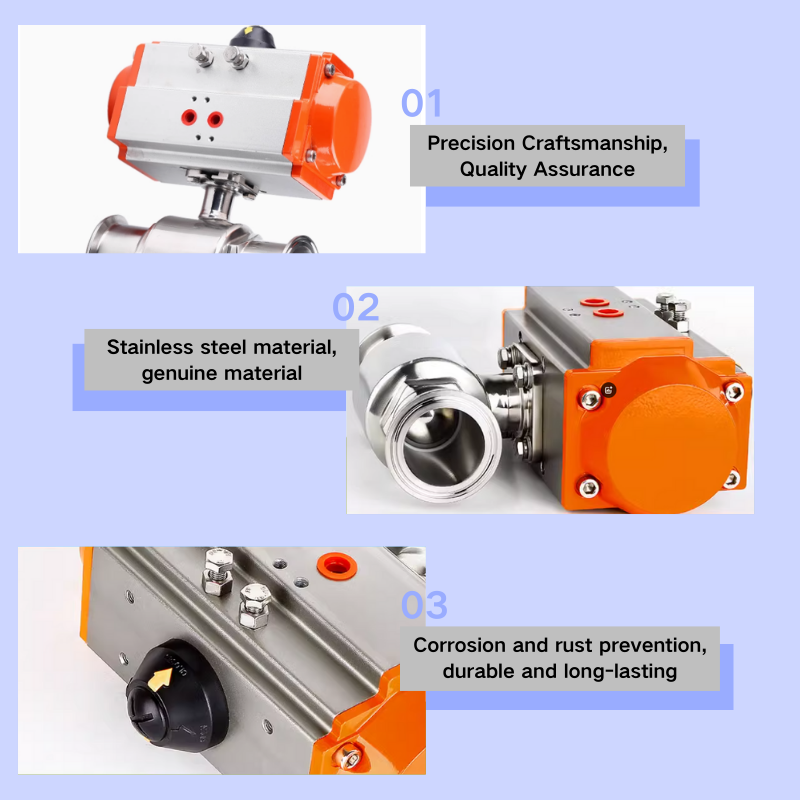 pneumatic quick installation ball valve
