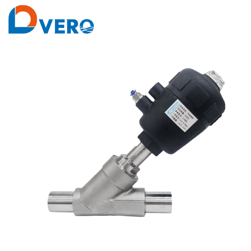 304/316 pneumatic angle seat valve