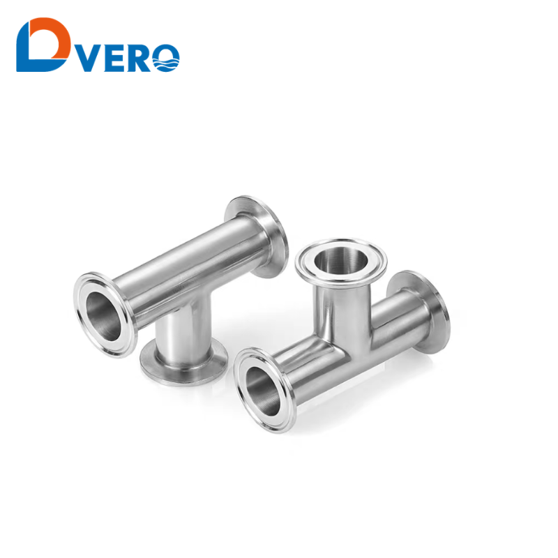 sanitary clamped equal tee