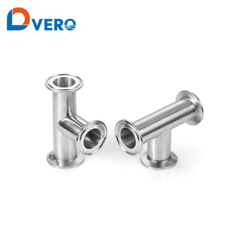 sanitary clamped equal tee