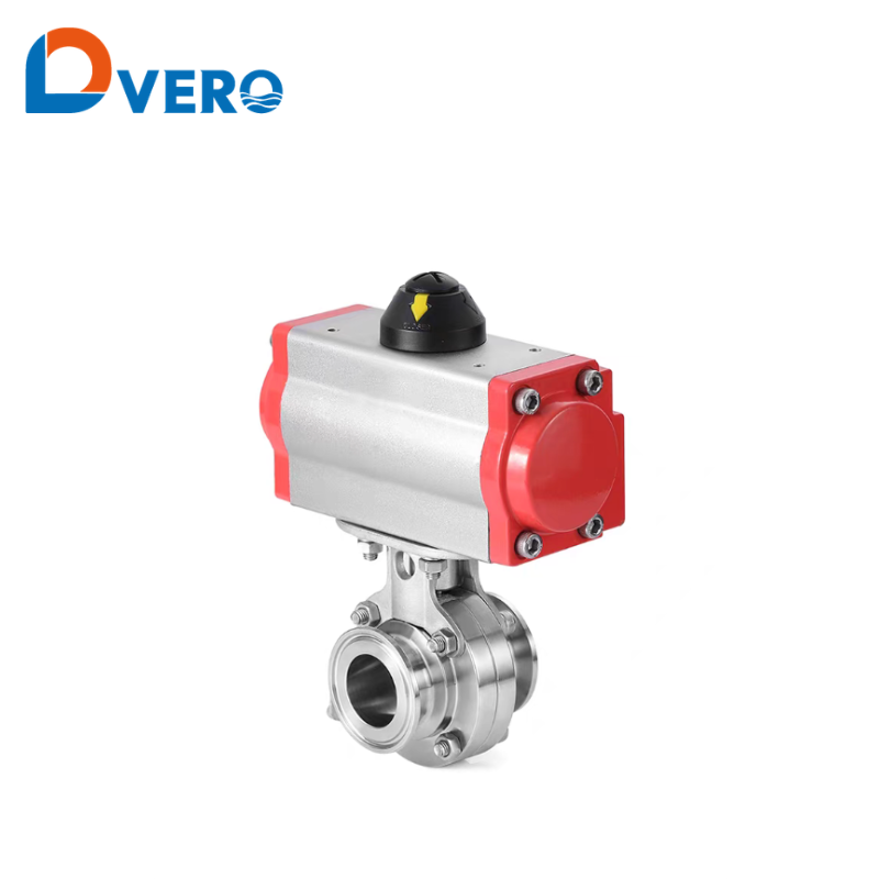 Pneumatic horizontal butterfly valve