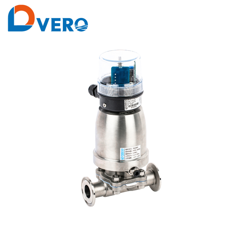 Diaphragm valve with positioner