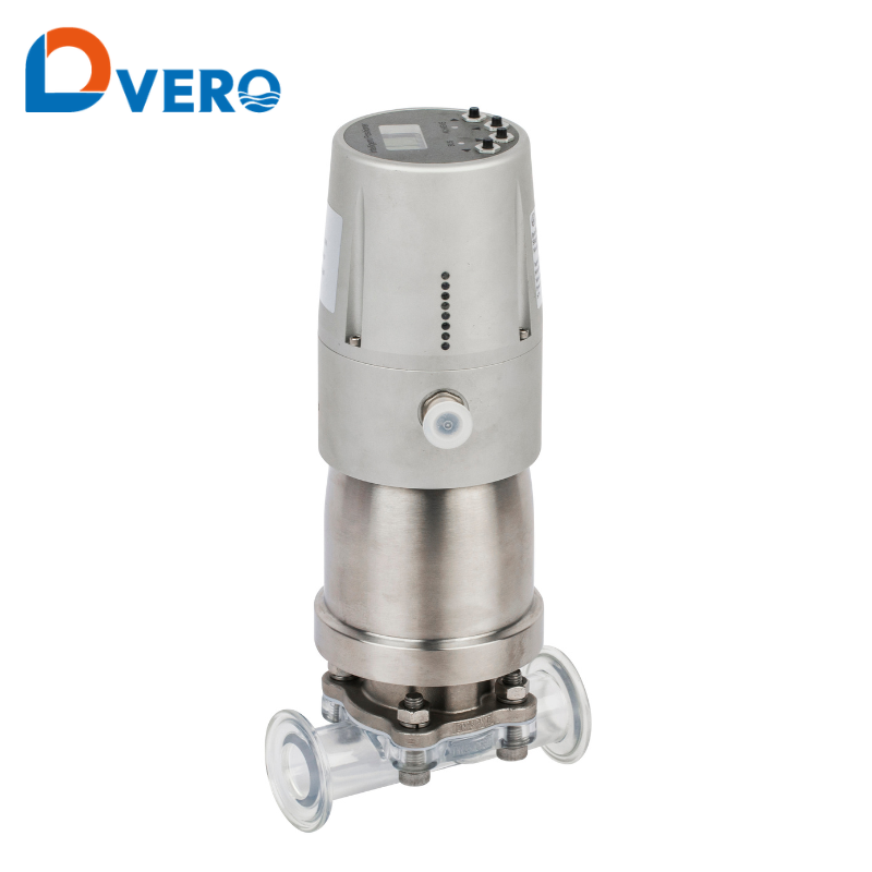 Diaphragm valve with positioner